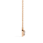 Rose Gold pendant with double heart pattern