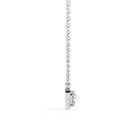 White Gold pendant with double heart pattern