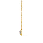 Gold heart diamond pendant