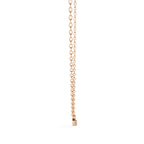 Rose Gold pendant chain with tiny diamond detail