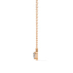 Rose Gold heart diamond pendant