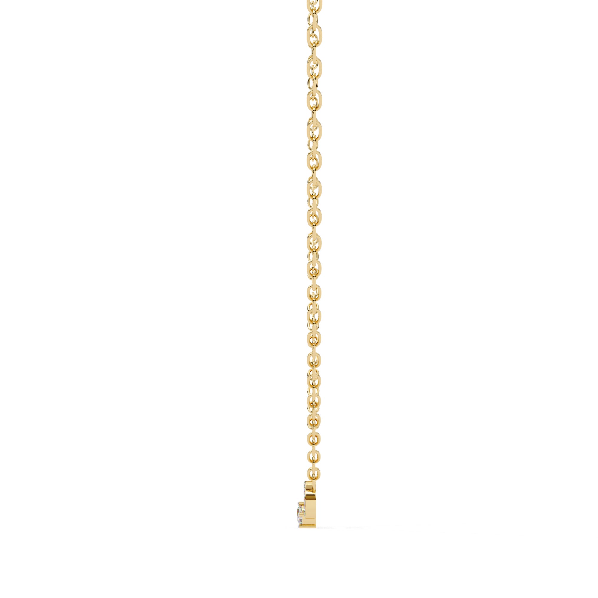 Gold Chain Diamond Pendant