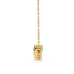 Gold multi-stone diamond necklace