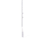 White Gold necklace with unique geometric triangle diamond pendant