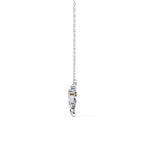 White Gold leaf diamond necklace