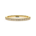 Classic gold diamond wedding band for women