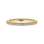 Classic gold diamond wedding band for women