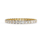 Round Full Eternity Diamond Band in Gold