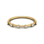 Lab grown Diamond Wedding Band in Gold