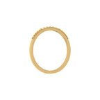 Dainty gold diamond wedding band