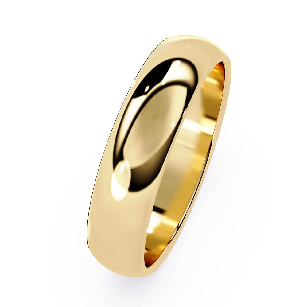 Minimal modern gold wedding ring