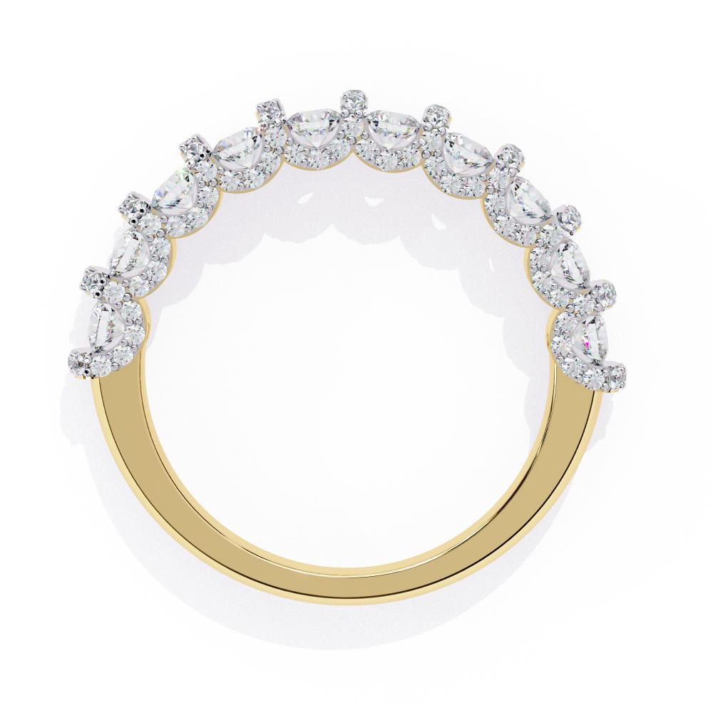 Vintage inspired diamond wedding band