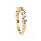 Everyday wear half eternity diamond band