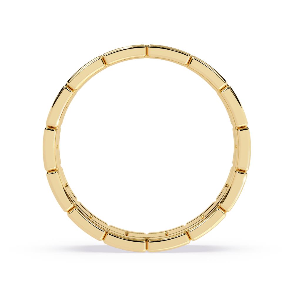 Bright Honey Gold Wedding Band