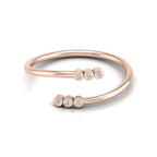 Minimalist Diamond Ring in Rose Gold for Woman