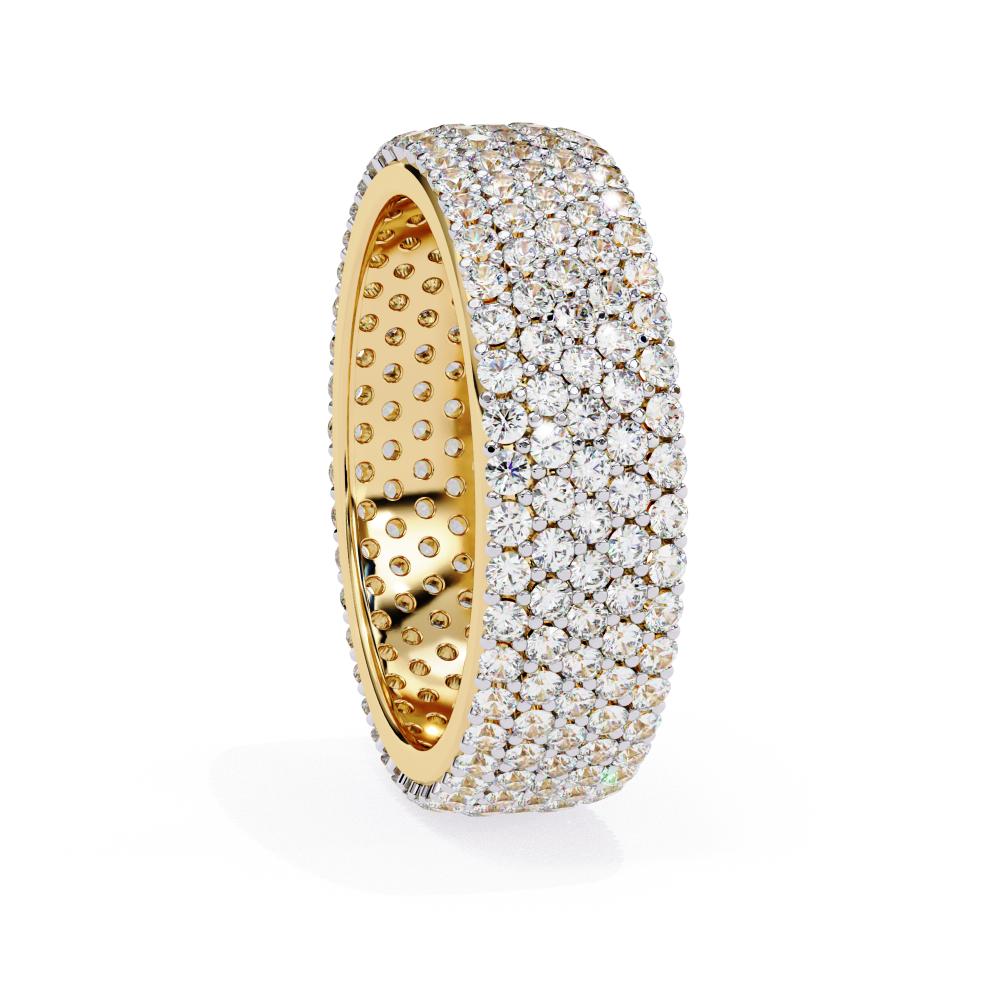 Premium multi row diamond ring