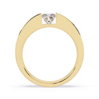 Minimalist princess diamond band for everyday wear