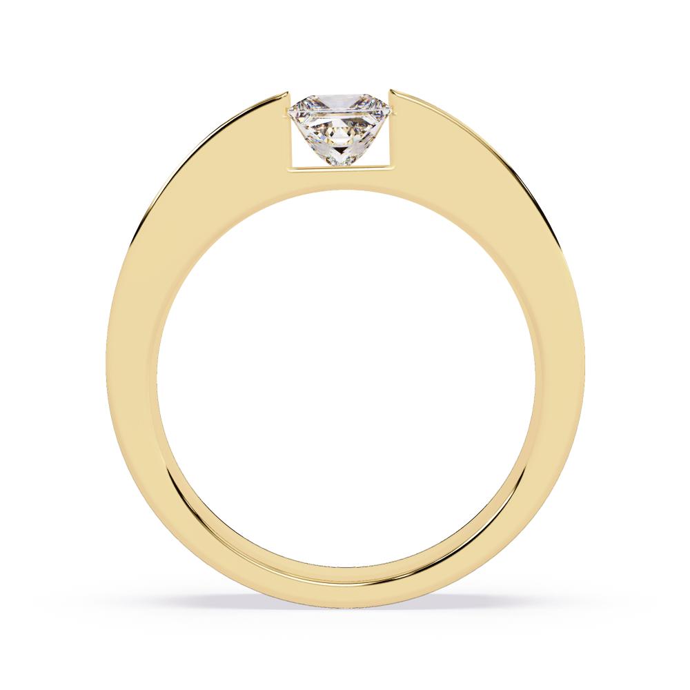 Minimalist princess diamond band for everyday wear