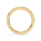 Designer gold diamond wedding band