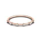 Lab grown Diamond Wedding Band in Rose Gold