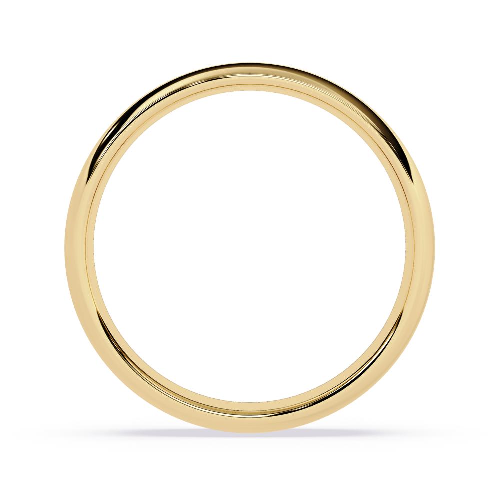 Minimalist gold wedding band for men and women
