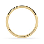 Minimalist gold wedding band for men and women