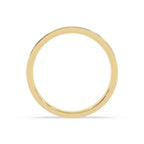 Minimalist gold wedding band for men and women