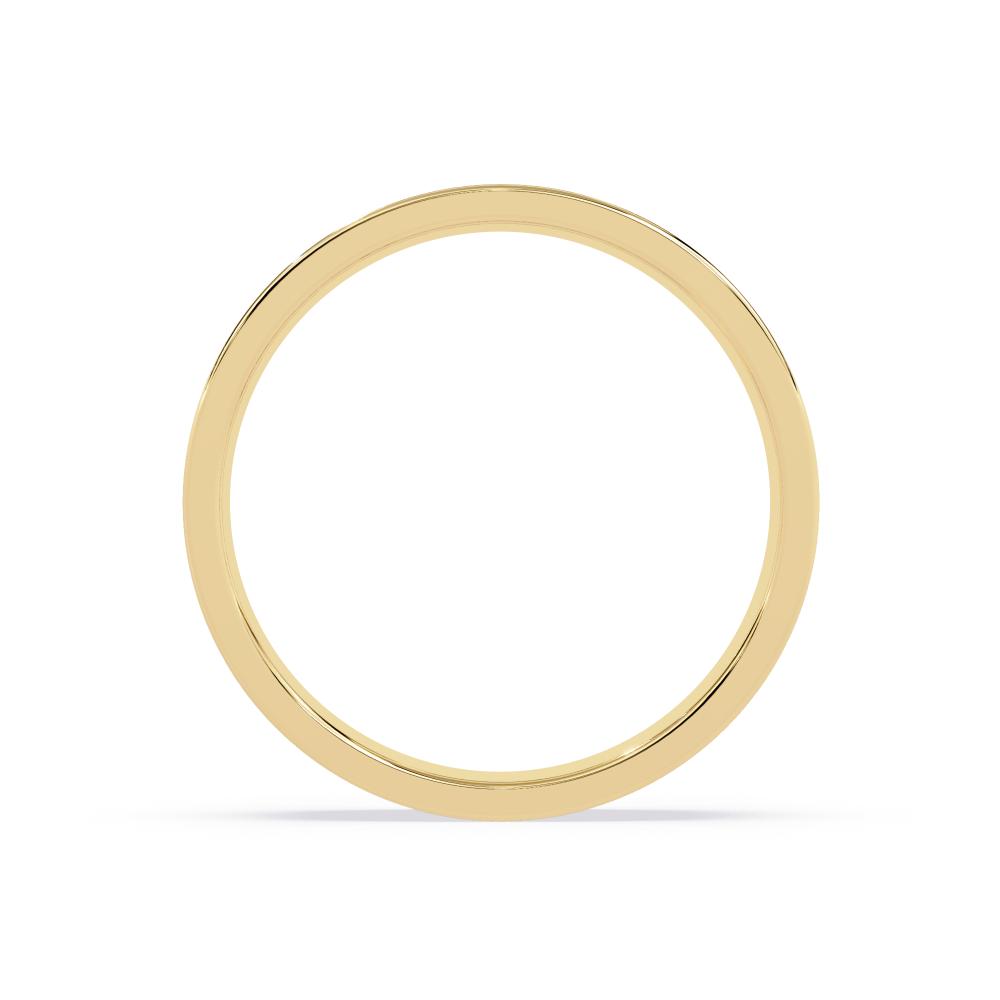 Minimalist gold wedding band for men and women