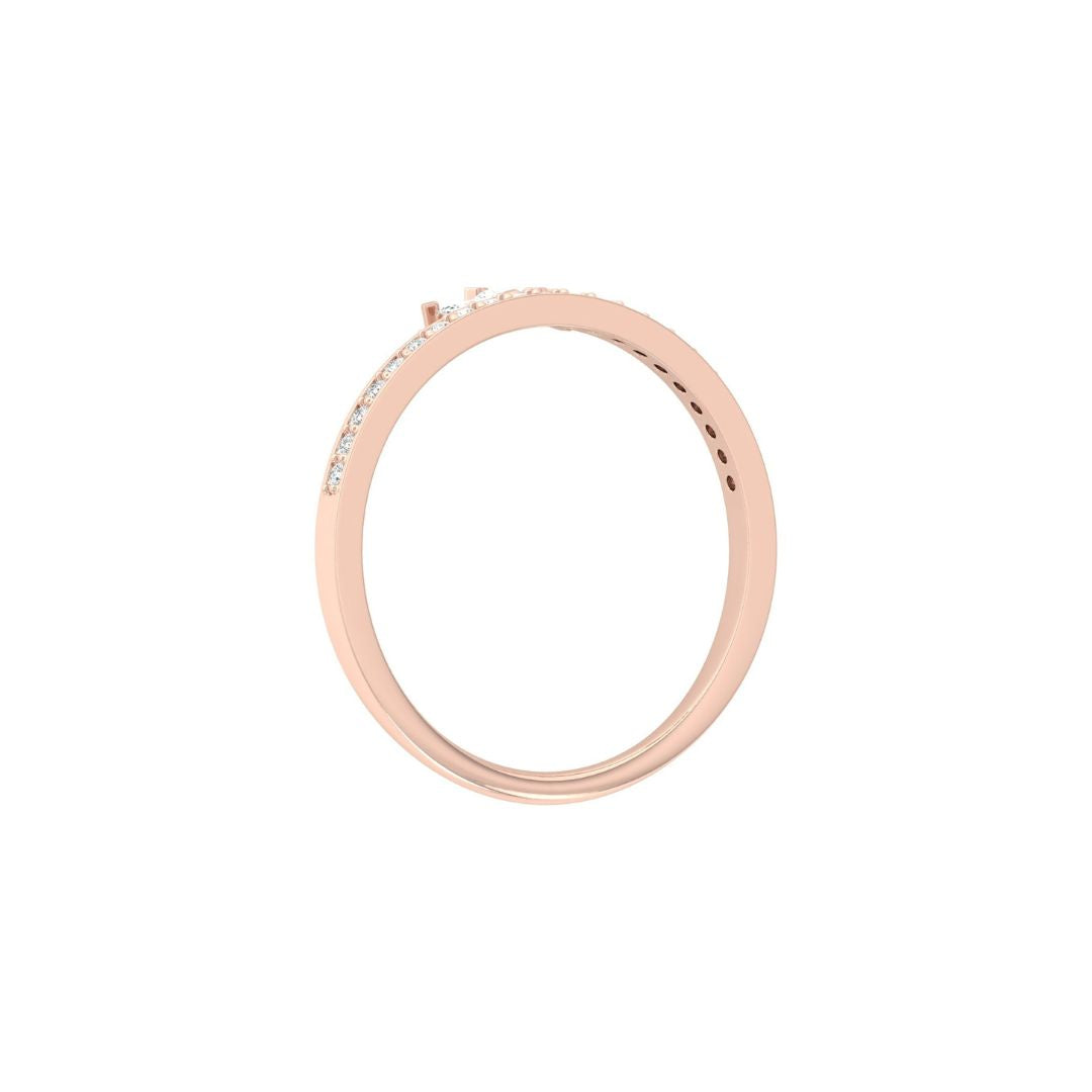 Marquise Cluster Diamond Crown Eternity Band in Gold