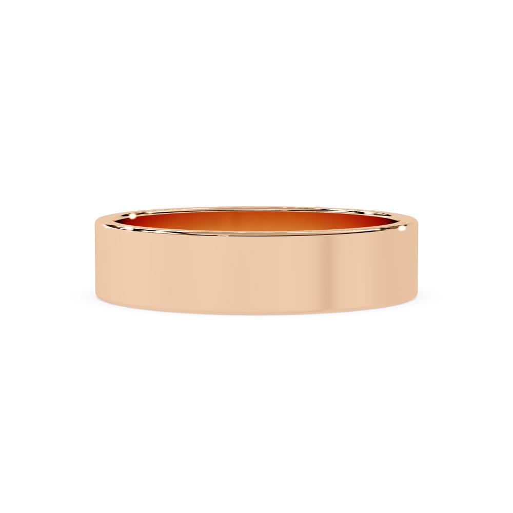 Classic rose gold wedding band