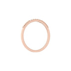 Dainty rose gold diamond wedding band