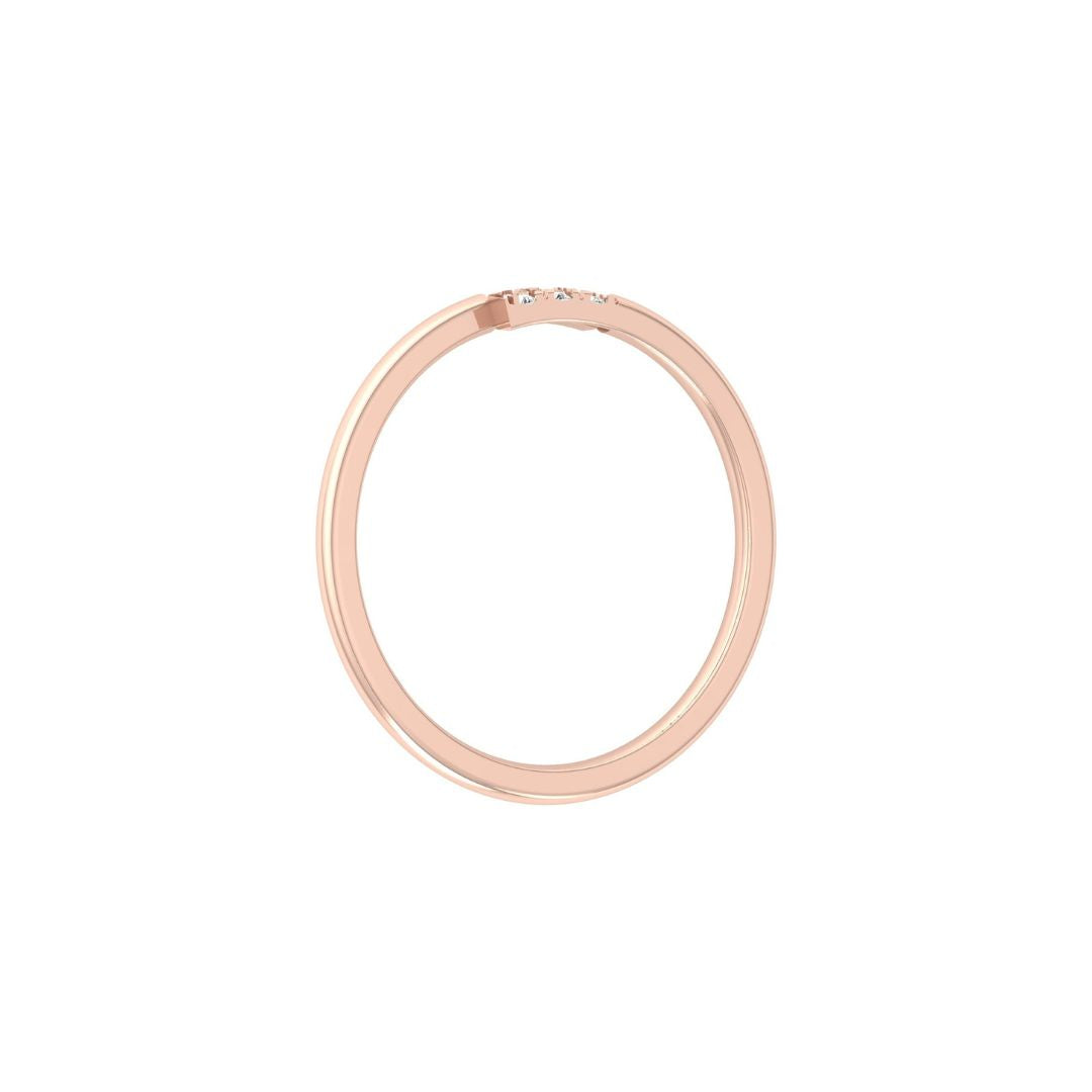 Minimalist Six-Diamond Bar Ring in Gold