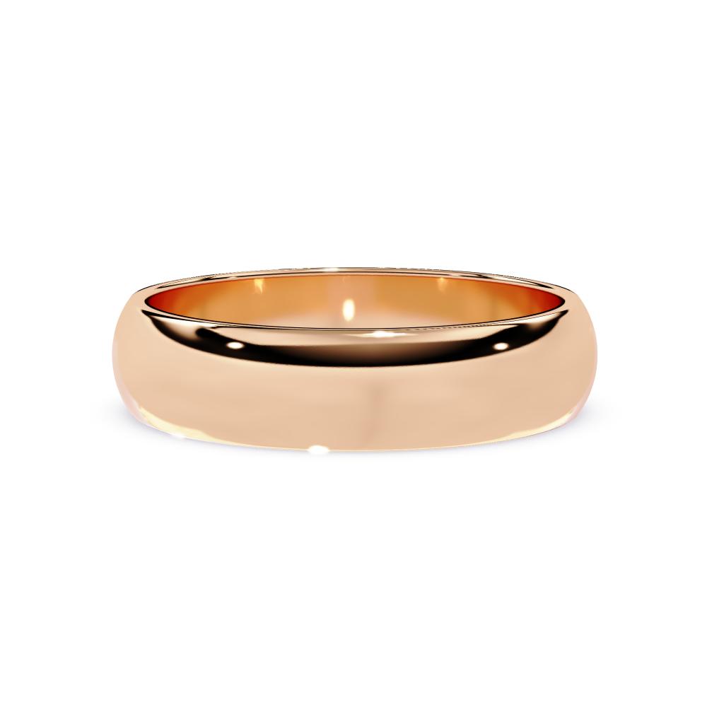 Classic rose gold wedding band