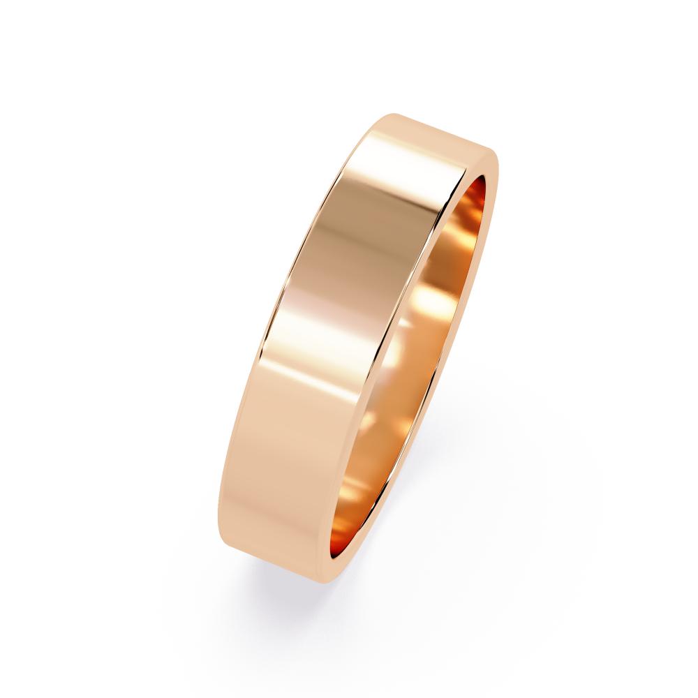 Minimal modern rose gold wedding ring