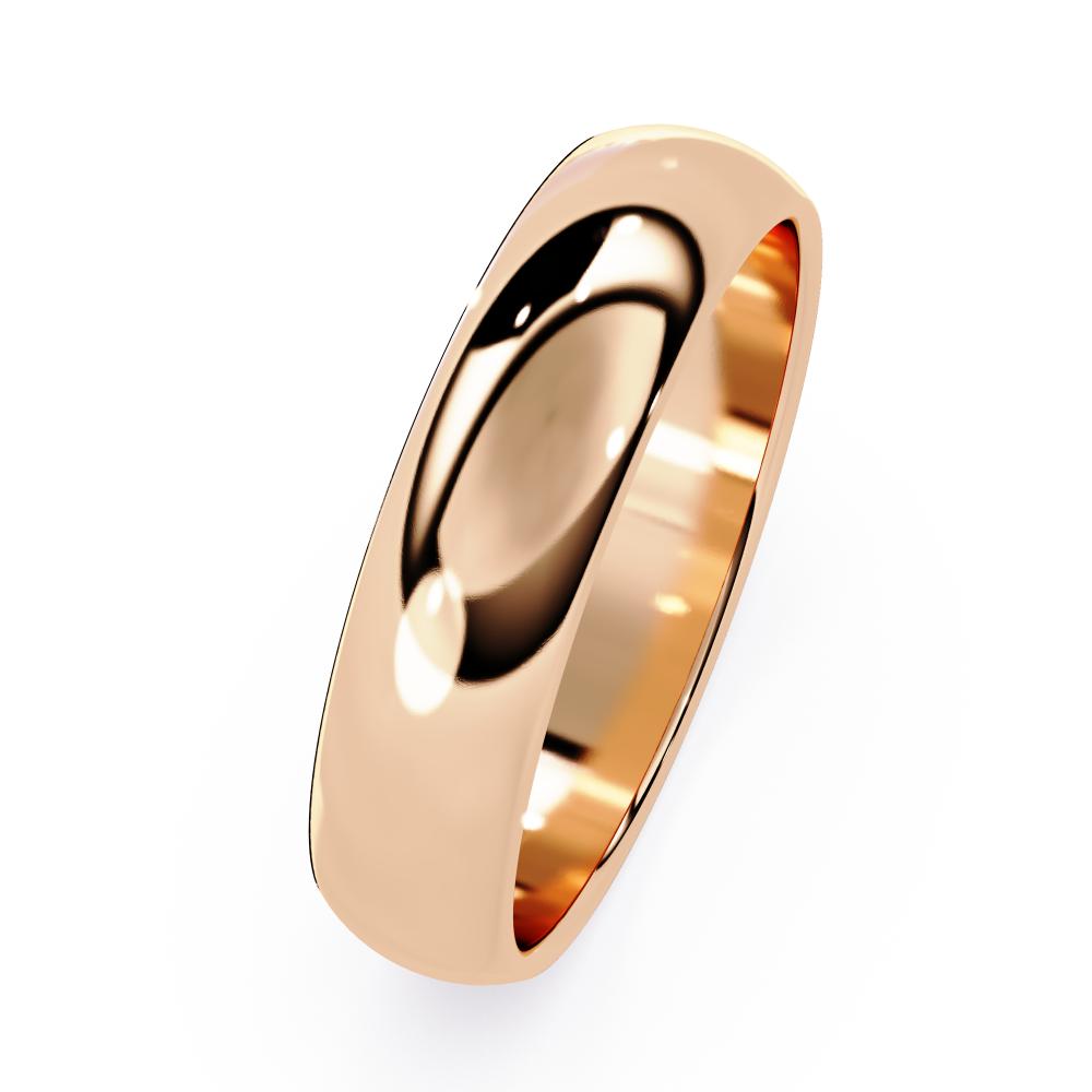 Minimal modern rose gold wedding ring