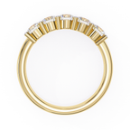 Premium gold anniversary band with round brilliant diamonds