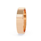 Simple luxury rose gold wedding band