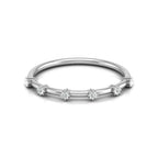 Lab grown Diamond Wedding Band in White Gold