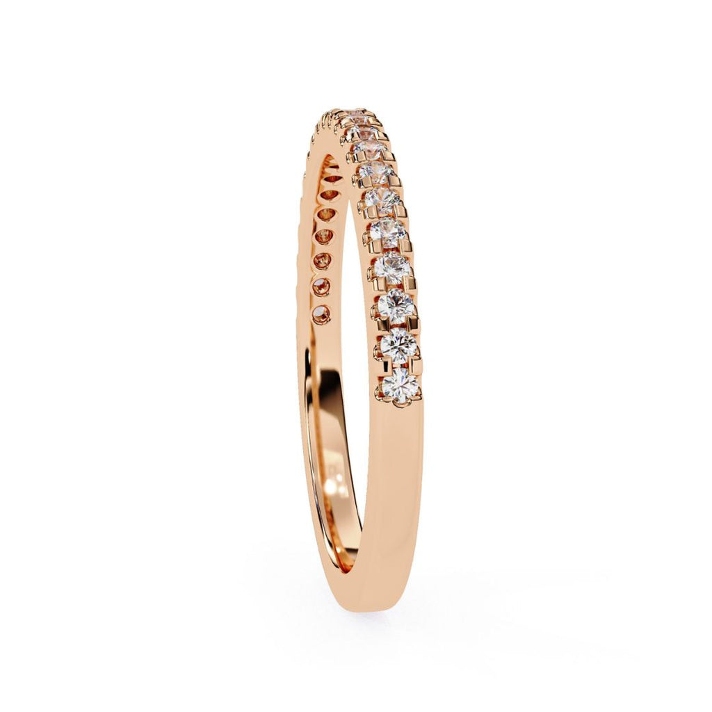 Rose Gold diamond eternity band