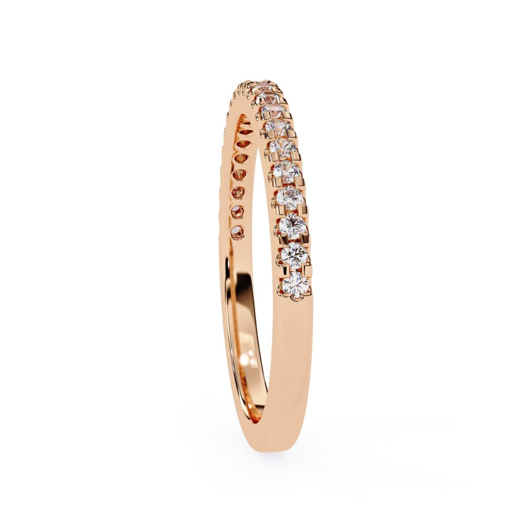 Rose Gold diamond eternity band