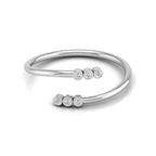 Minimalist Lab grown Diamond Ring in White Gold for Woman