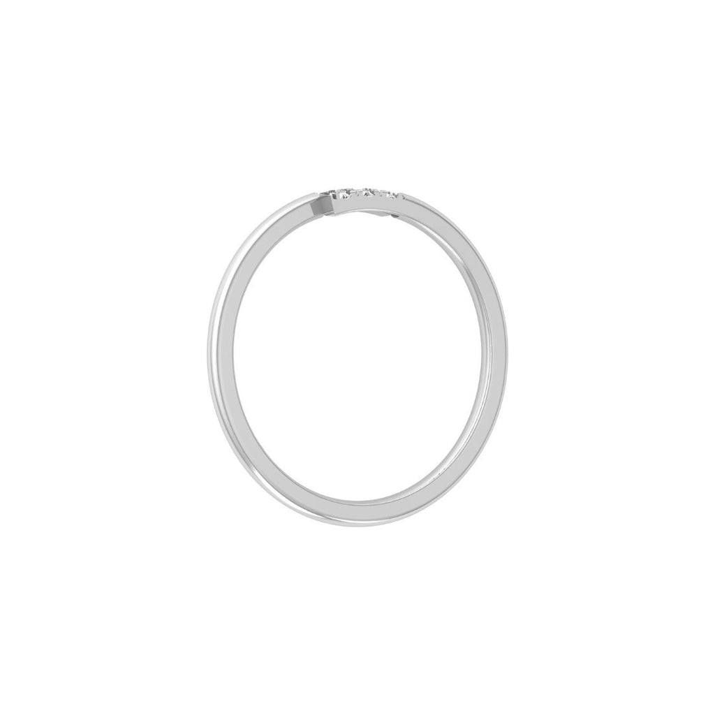 White Gold Wedding Band for Woman
