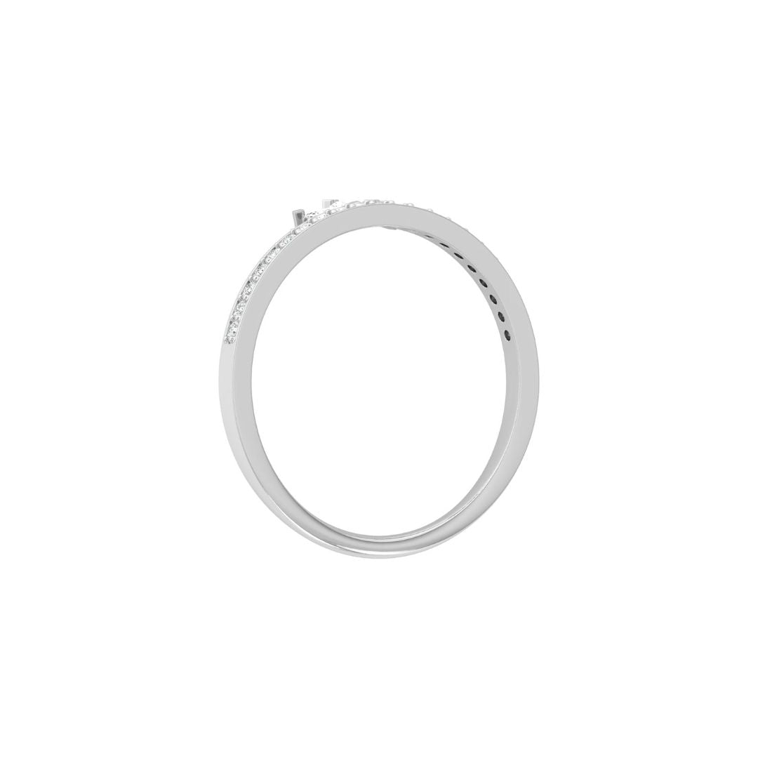 Diamond Wedding Band in White Gold
