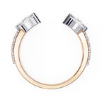 Statement open diamond wedding band