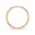 Elegant diamond wedding band for daily wear in rose gold