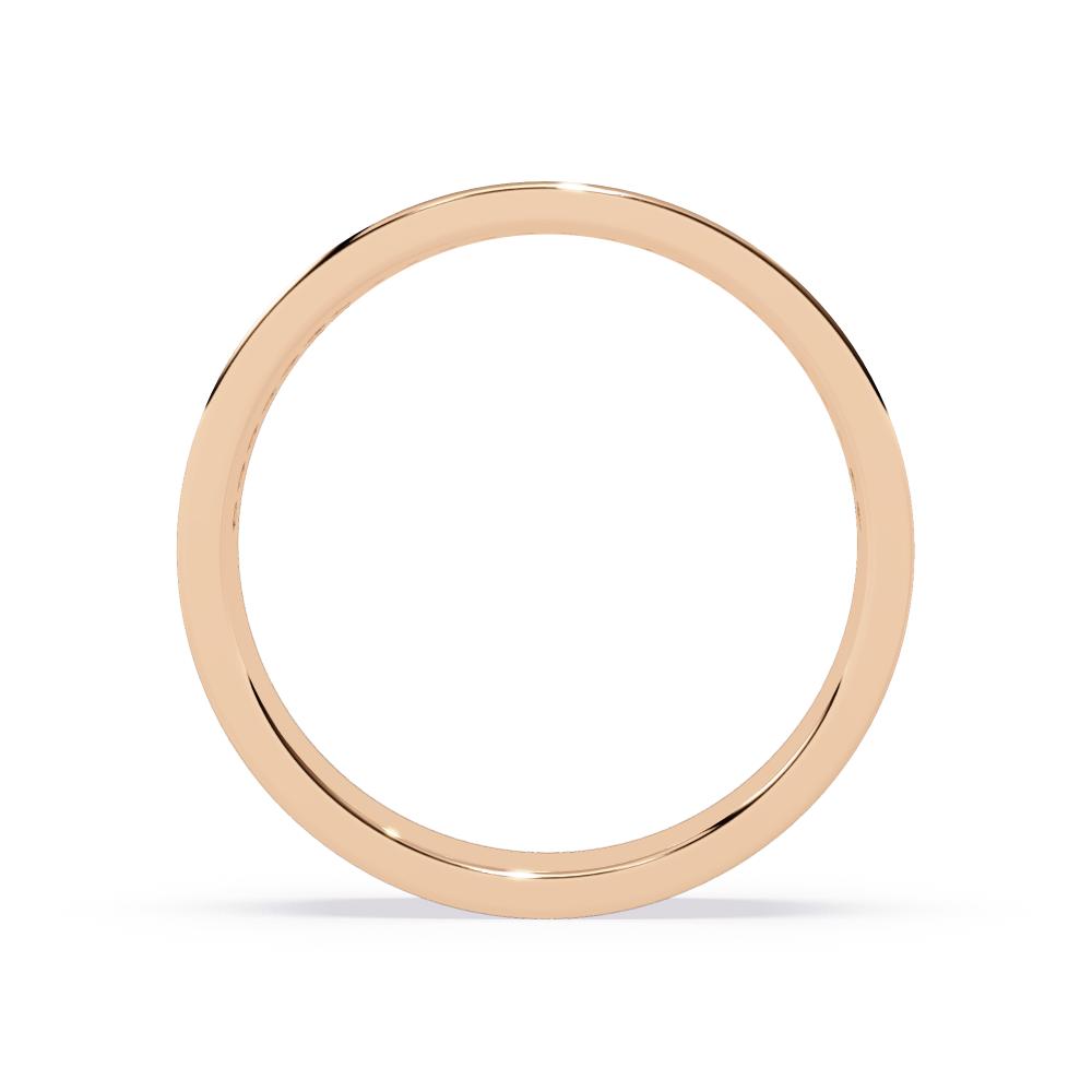 Elegant diamond wedding band for daily wear in rose gold