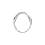 White Gold Wedding Band with diamonds
