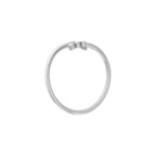Affordable White Gold ring on a white background