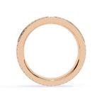 Designer rose gold diamond wedding band