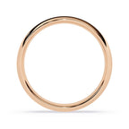 Minimalist rose gold wedding band for men and women